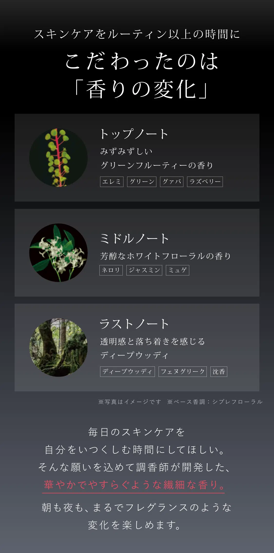 こだわったのは「香りの変化」