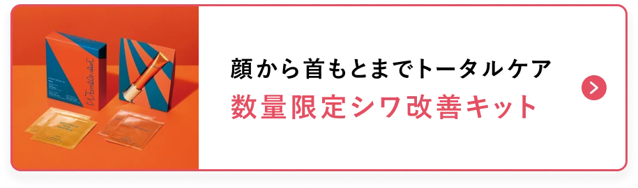 顔から首もとまでトータルケア 数量限定シワ改善キット