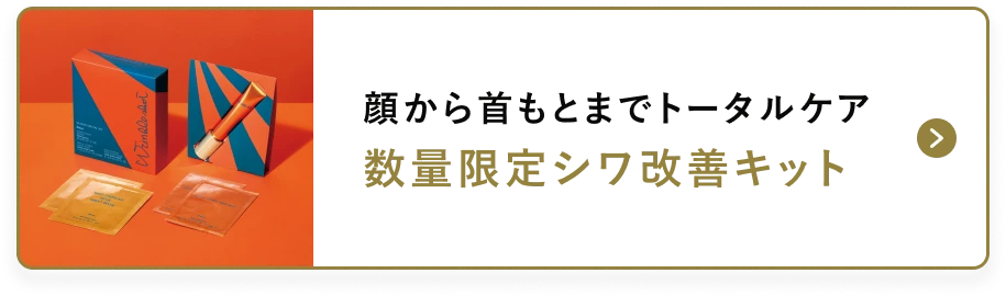 顔から首もとまでトータルケア数量限定シワ改善キット