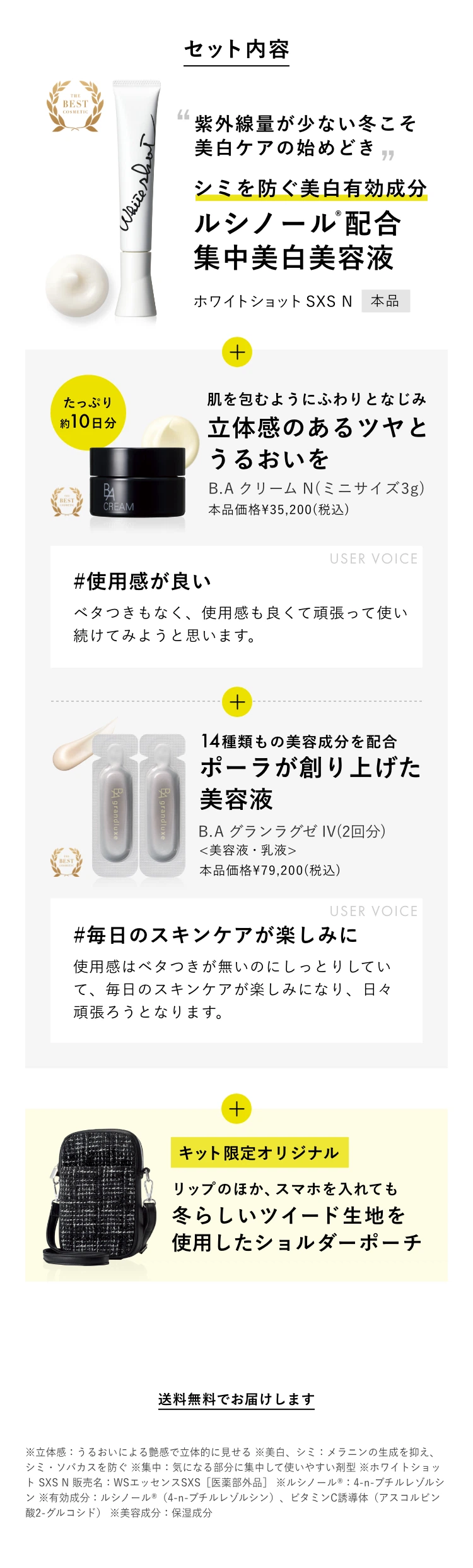 ホリデイキット 2023 ホワイトショット SXS N セット