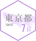 7位 東京都