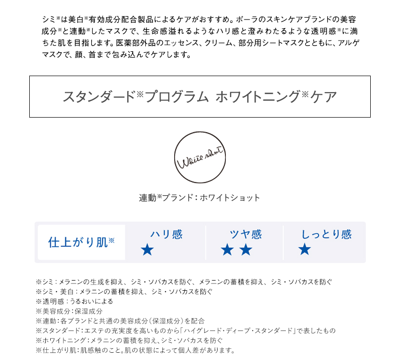 スタンダードプログラム ホワイトニングケア