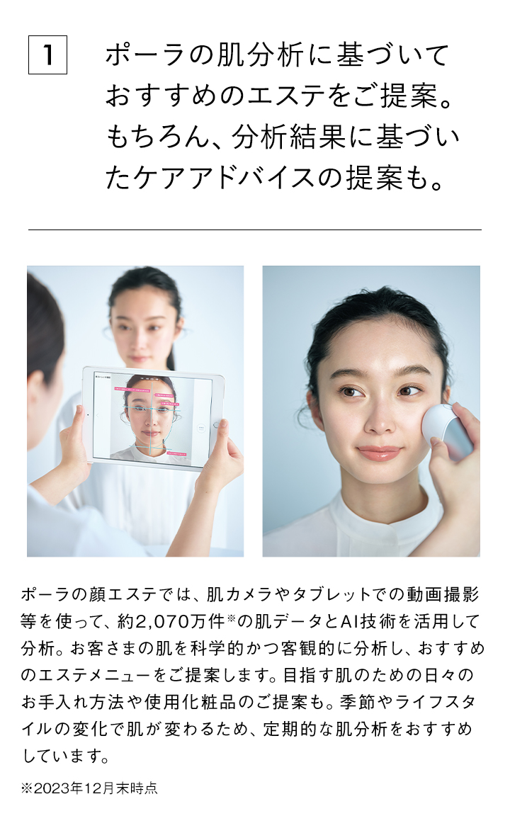 AIを用いた肌分析