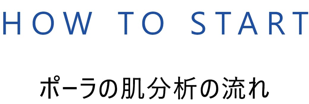 ポーラの肌分析の流れ