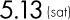 5.13(sat)