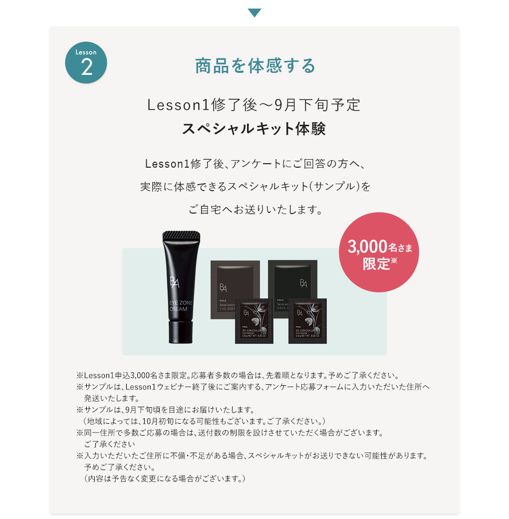 商品を体感する