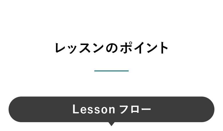レッスンのポイント