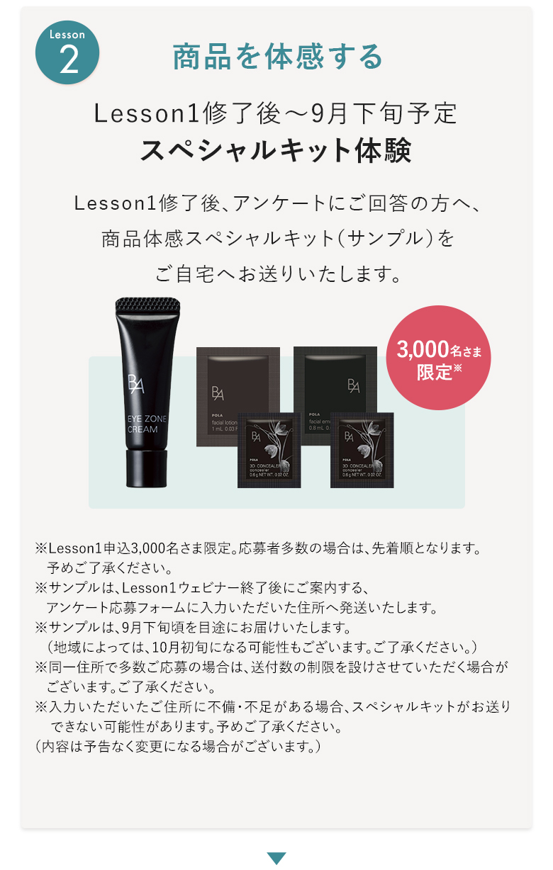 商品を体感する
