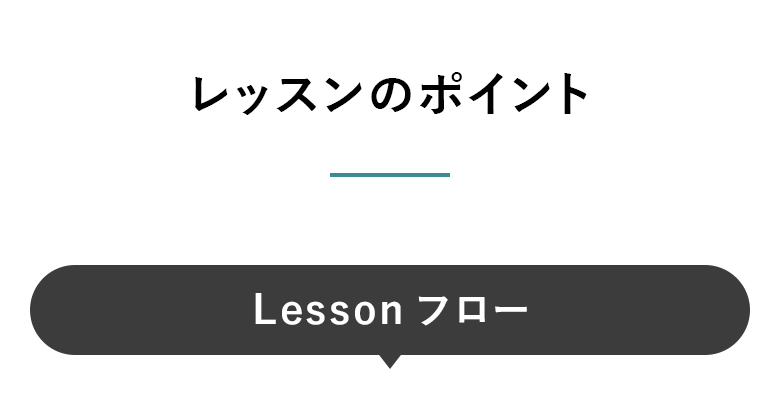 レッスンのポイント