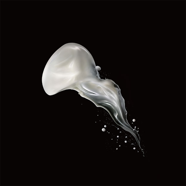 濃密感触。やわらかくほぐれてなじみ、うるみ輝く。 B.A ミルク