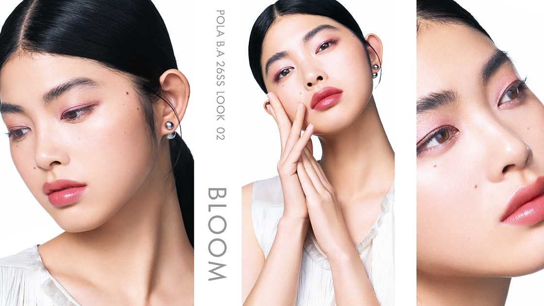 POLA B.A 26SS LOOK 02 BLOOM makeup by AKI HANATAKA