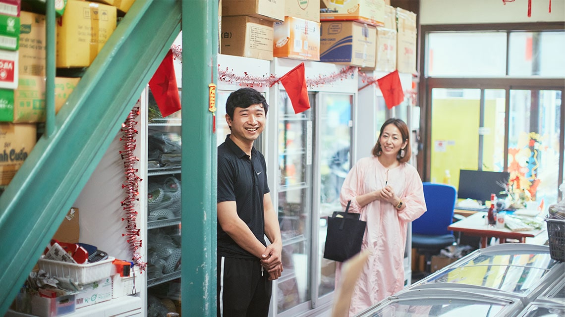 ベトナム食材店の様子