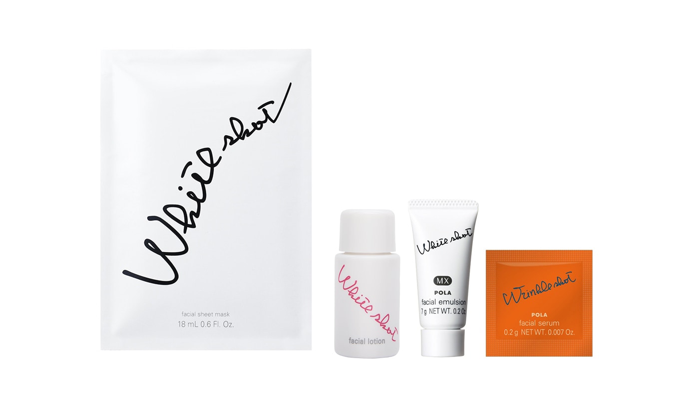 POLAホワイトショットフェイシャルセラム100包、 SXS美容液100包 ホワイトショット SXS ブライトエクスペリエンスキット』5月1日発売