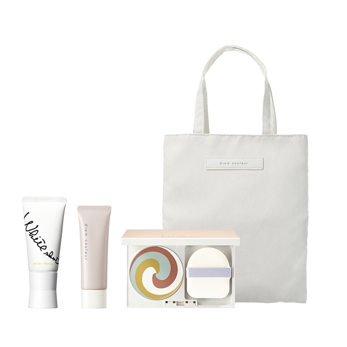 ディエム クルール ベースメークアップコフレ グローファンデーションN1ケース付