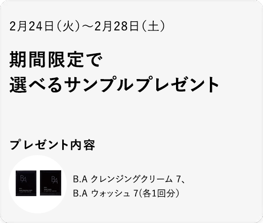 新B.A クレンジングクリーム&ウォッシュセット