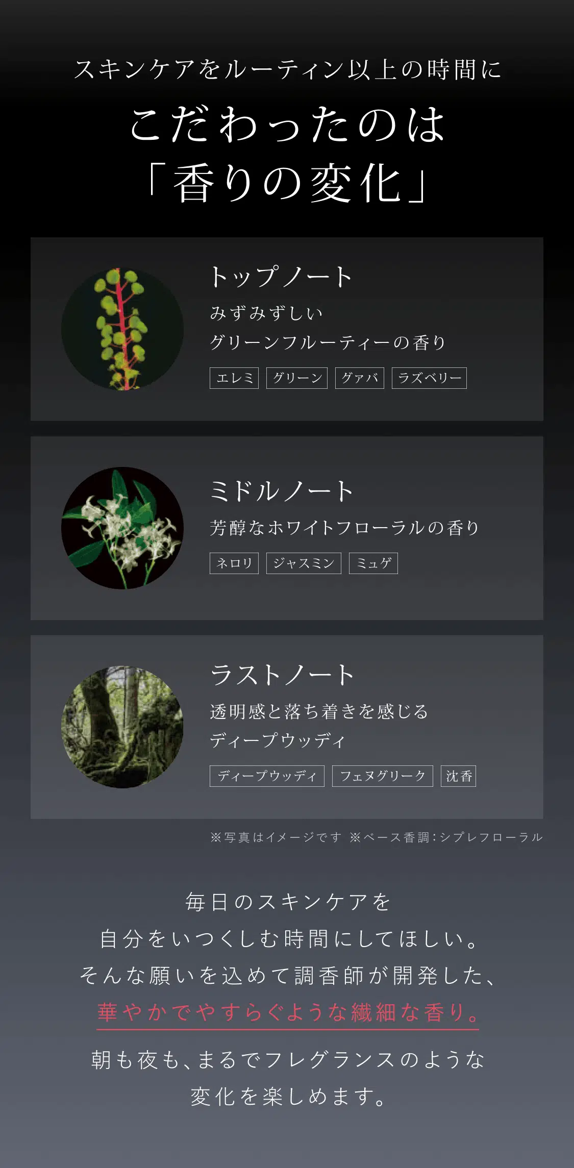 こだわったのは「香りの変化」