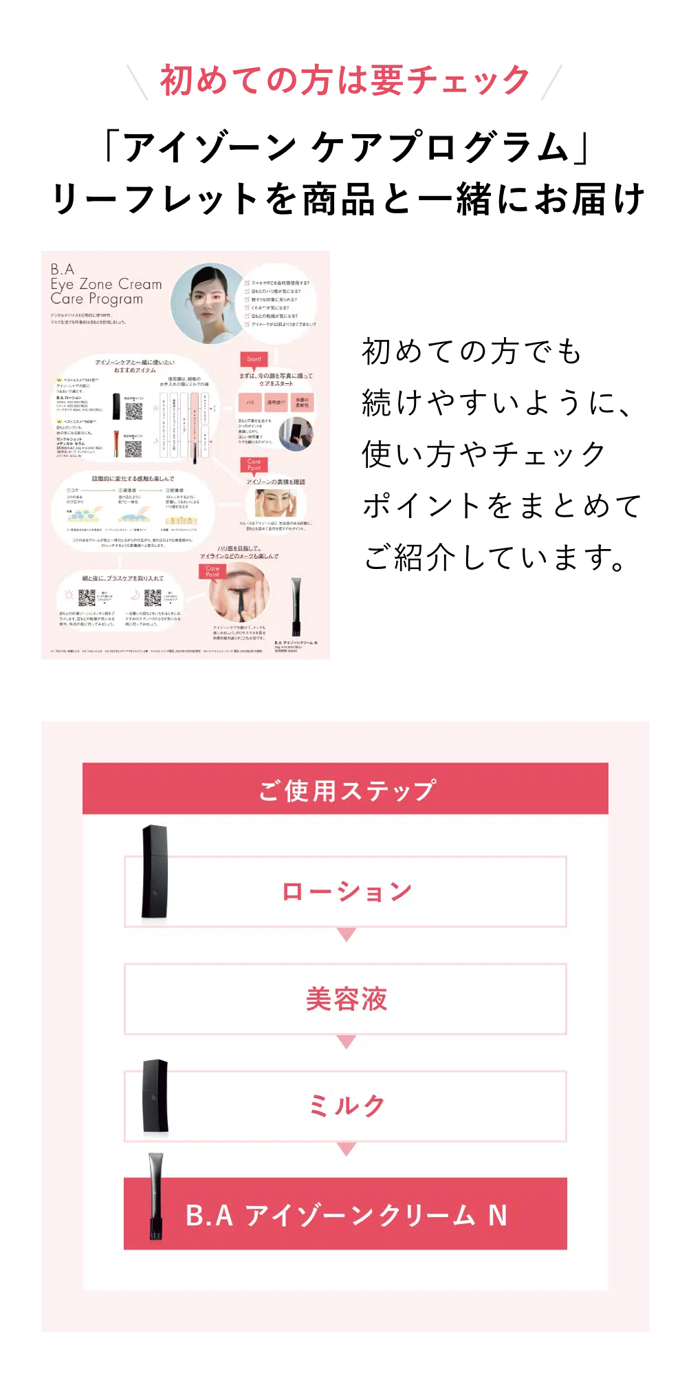 ご使用ステップ