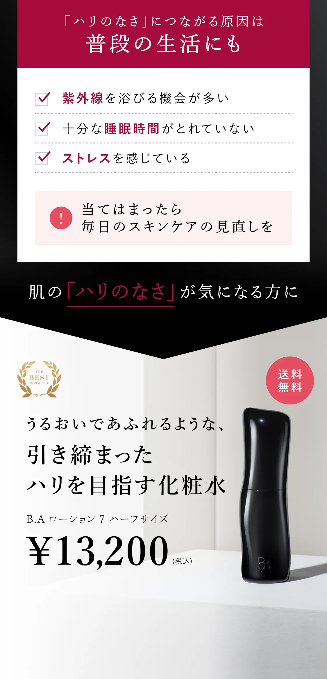B.A ローション 7 ハーフサイズ