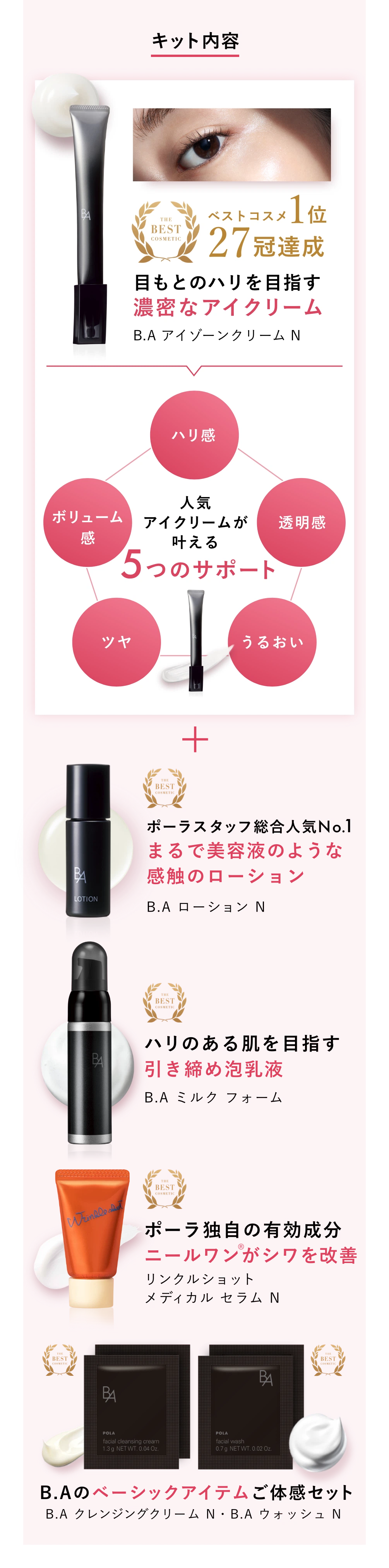第六世代POLA 渋く BA クレンジングクリーム N サンプル 1.3g×100包