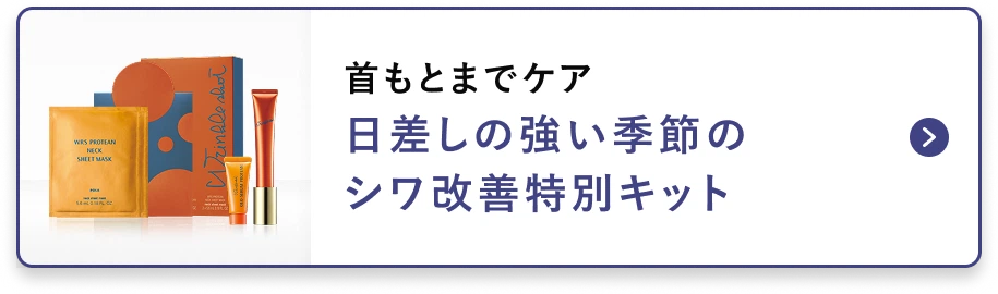 首もとまでケア日差しの強い季節のシワ改善特別キット