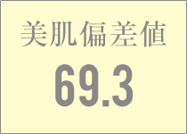 美肌偏差値 69.3