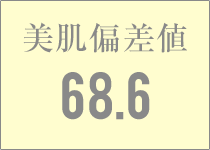 美肌偏差値 68.6