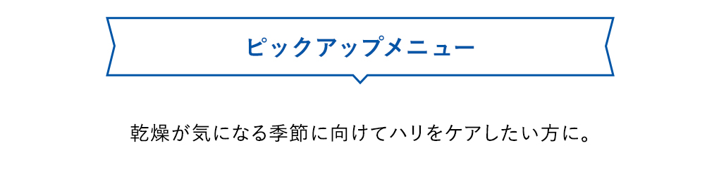 ピックアップメニュー