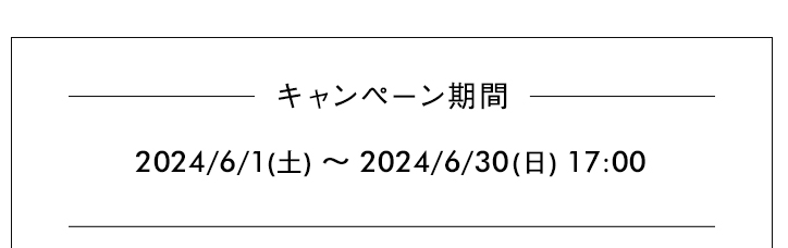 キャンペーン期間